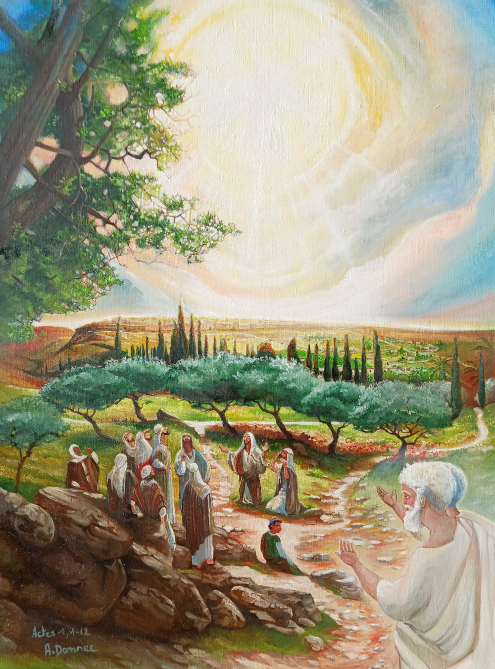 Ascension de Jésus (Actes 1, 1 - 12) par Alexandra Domnec