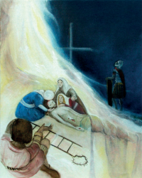 13e station : Jésus est descendu de la croix et remis à sa mère