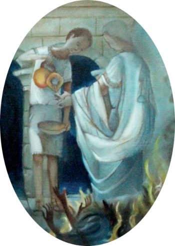 Pilate prit de l’eau et se lava les mains en présence de la foule (Mattieu 27, 24)
