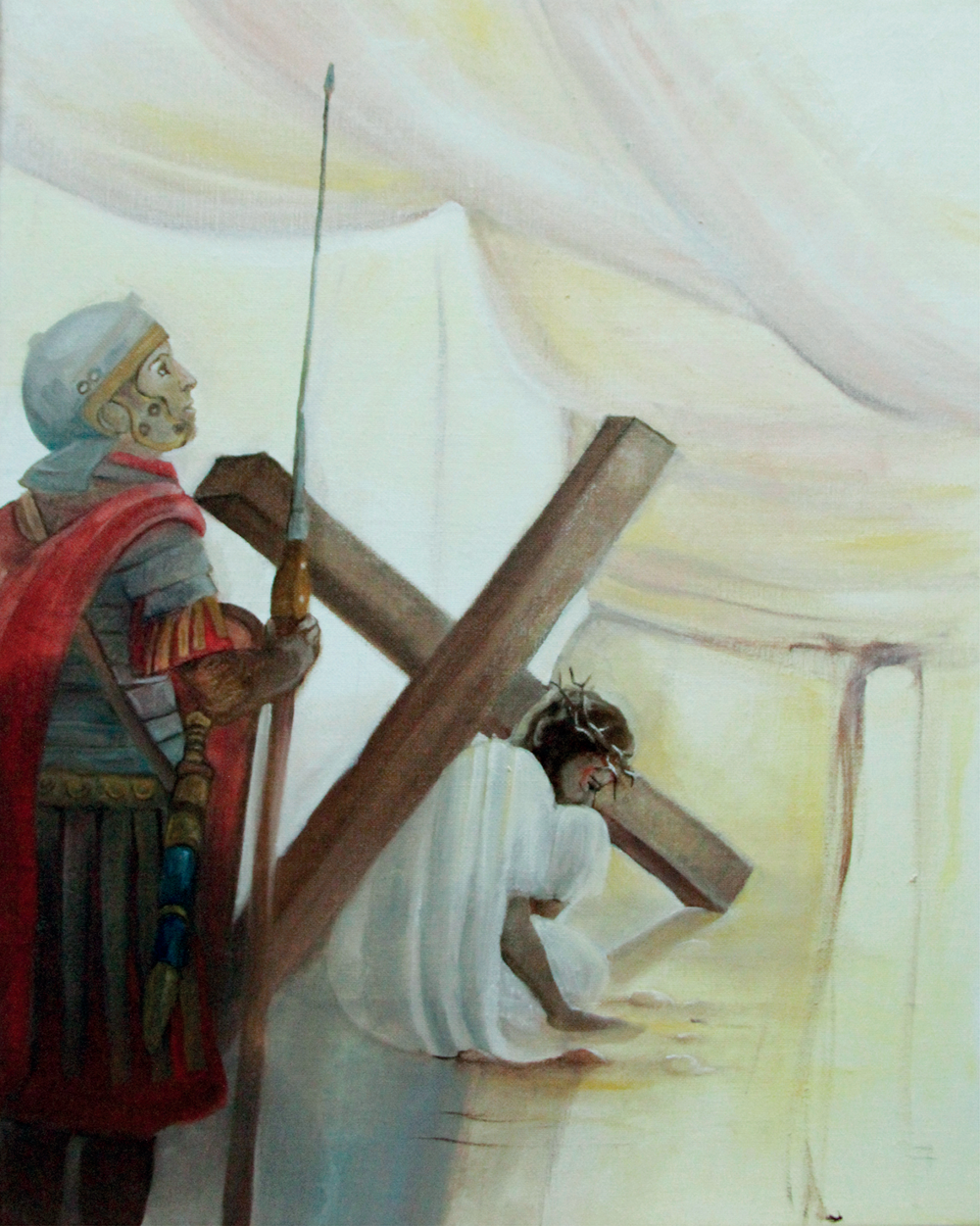 7e station : Jésus tombe pour la seconde fois (deuxième chute)