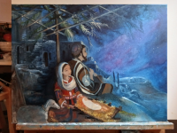 Crèche de Noël (Luc 2, 7)