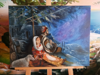 Crèche de Noël (Luc 2, 7)