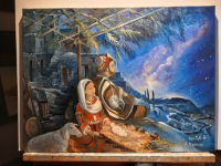 Crèche de Noël (Luc 2, 7)