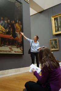 Bible et tableaux au Mus&eacute;e du Louvre &agrave; Paris
