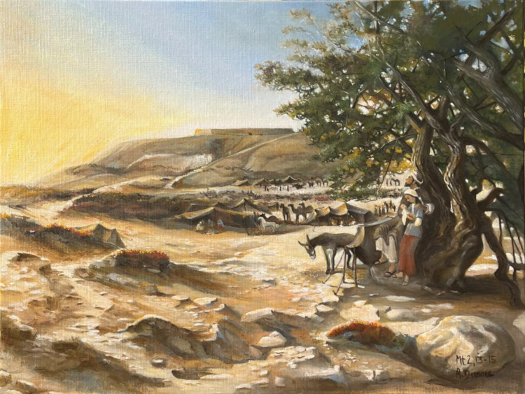 Fuite en Egypte (Matthieu 2, 13-15), la halte au Tel Nitzana